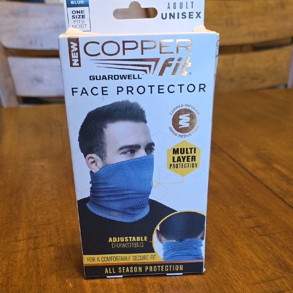 Copper Fit Blue Face Protector - Picture 1 of 9